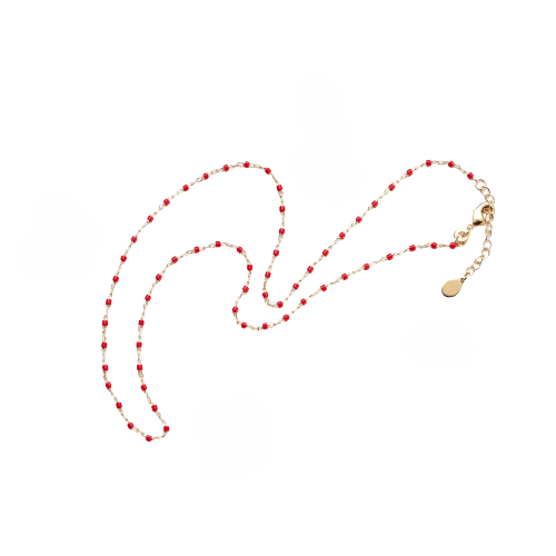 L' Eggstra - Plumetis Necklace Red