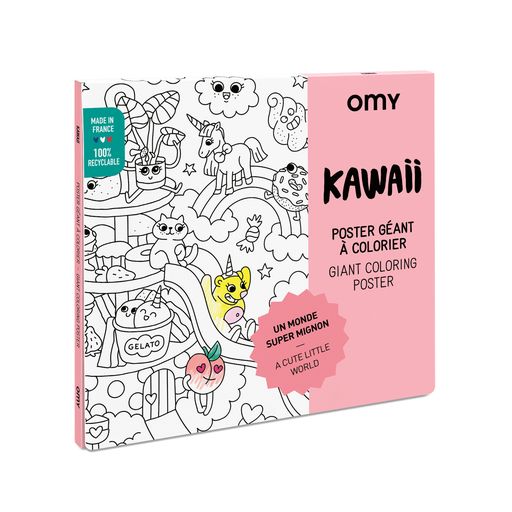 OMY Giant Coloring Poster | Kawaii