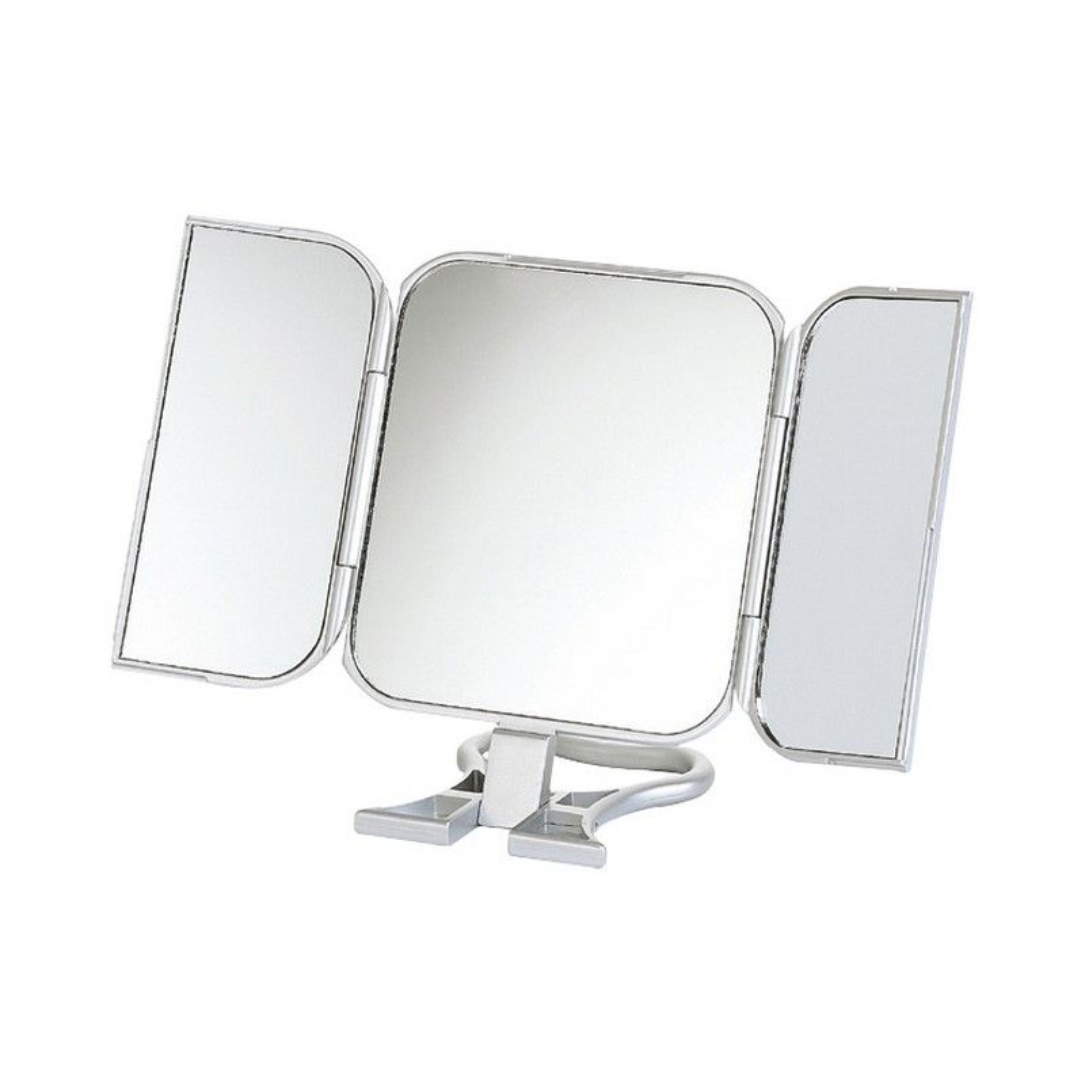 Foldable Travel Mirror | White