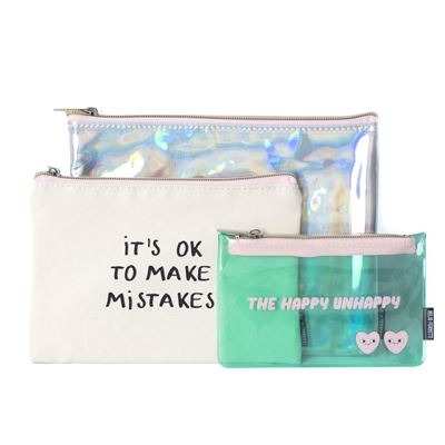 Pouch Happy Unhappy Set | Green