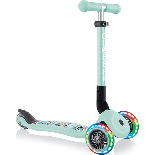 Globber Foldable Scooter 3 Wheels - Mint