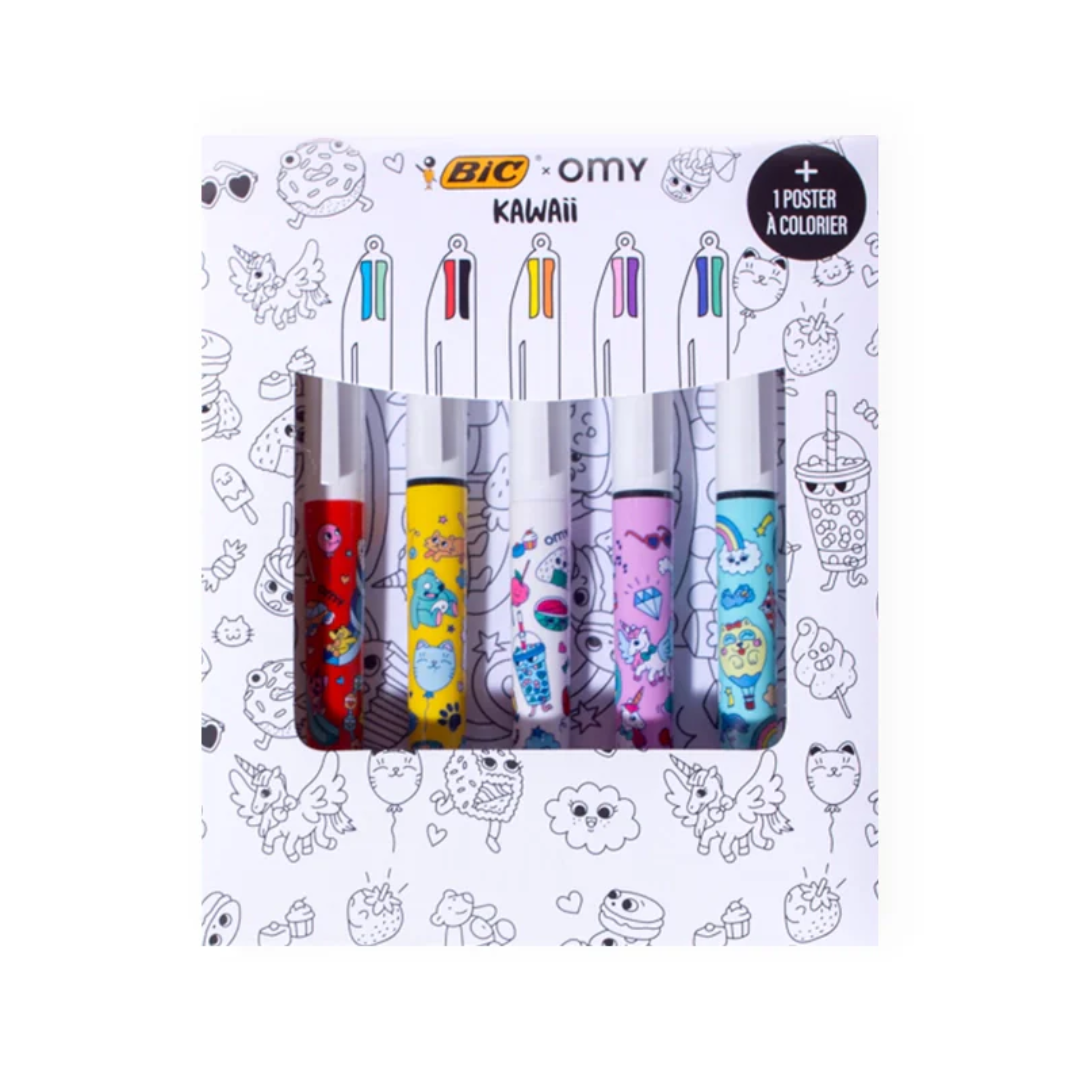 OMY 5 Kawaii Pens Set