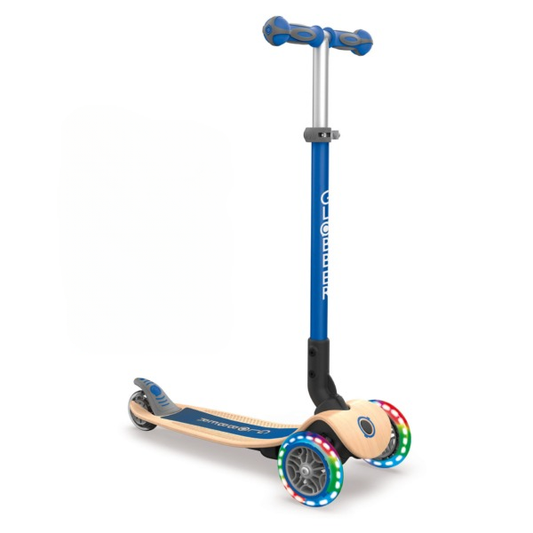 Globber Primo Foldable Scooter 3 Wheels - Blue