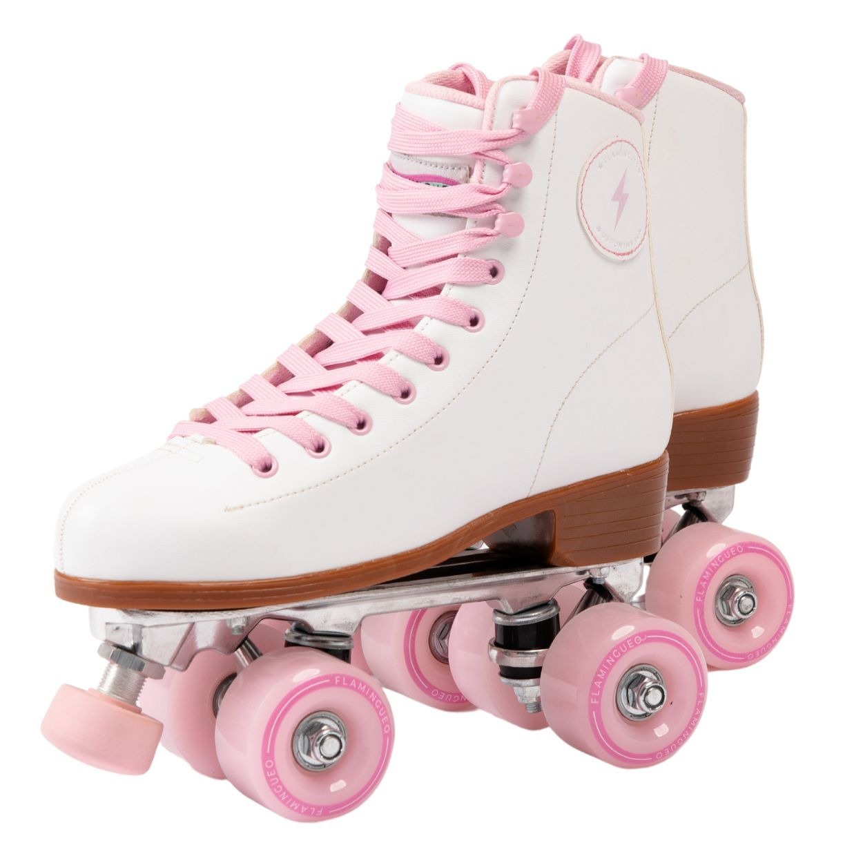 Roller Pink And White - Size 40