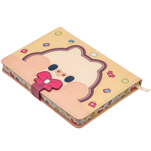 Ginza Button Notebook Piglet