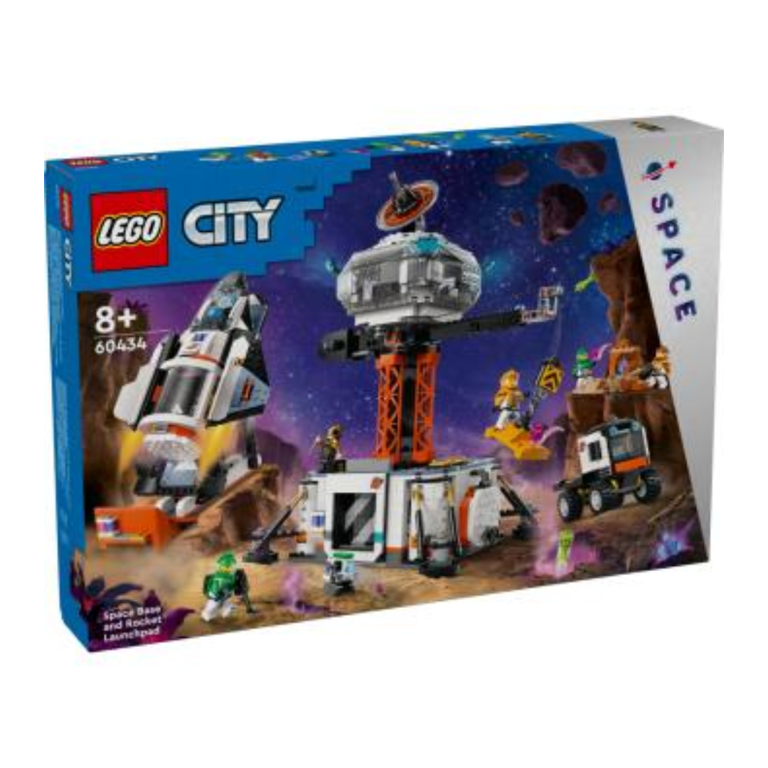 Lego Space Base and Rocket Launchpad