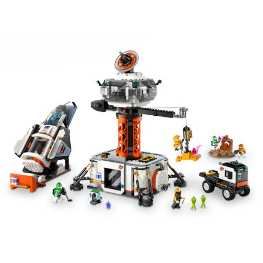 Lego Space Base and Rocket Launchpad