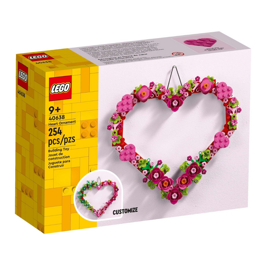 Lego Heart Ornament