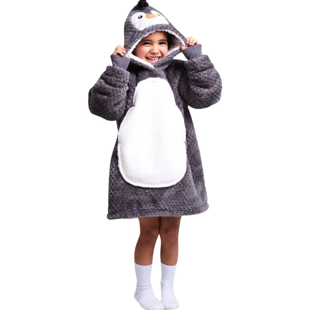 Noxxiez Hoodie Blanket - Penguin