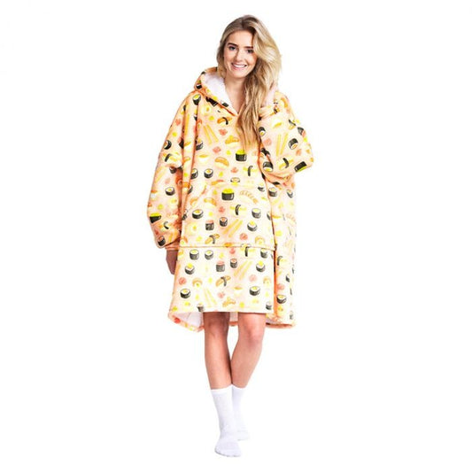 Cozy XL Sushi Fleece Cuddle Hoodie