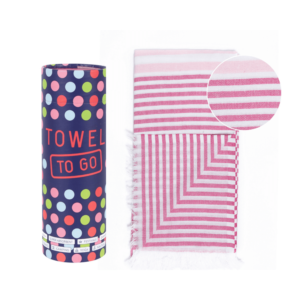 Towel to Go Beach Towel | Fuschia