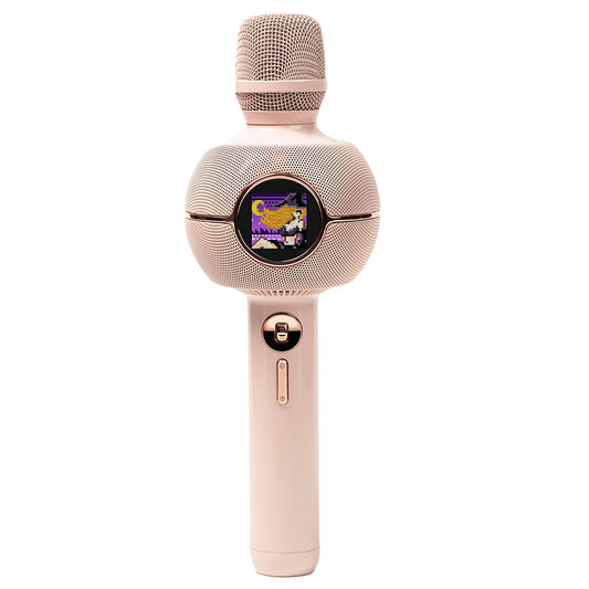 Divoom Bluetooth Karaoke Microphone - Baby Pink