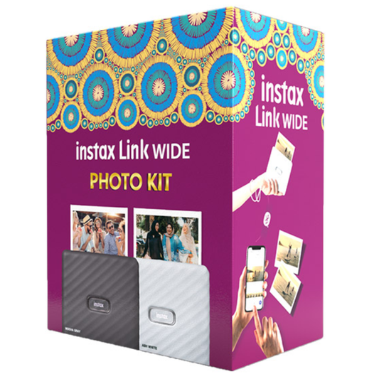 Fujifilm Instax Wide Link Smartphone Printer Photo Kit | Grey