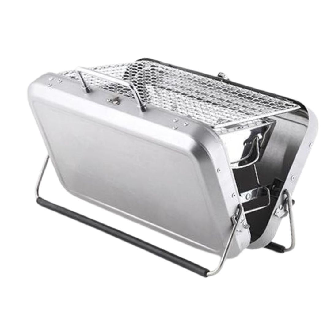 Portable Barbecue Suitcase - Silver