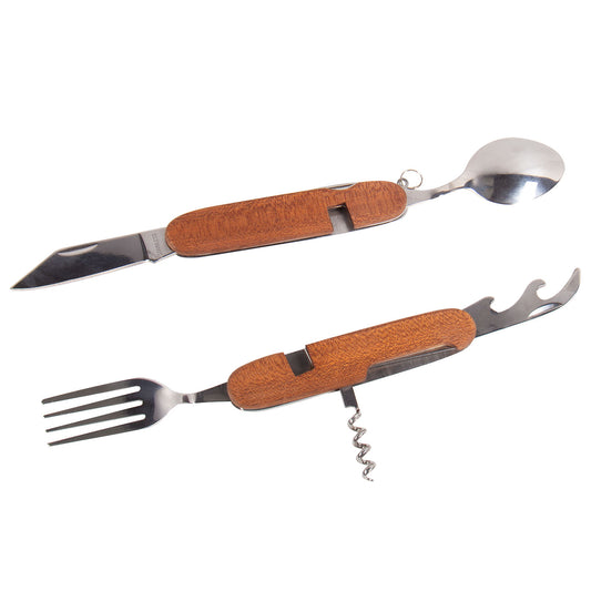 Camping Cutlery tool - 6 In 1