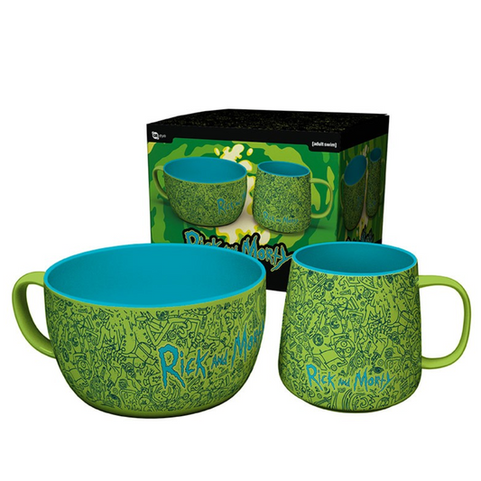 Rick And Morty Mug And Bowl Set