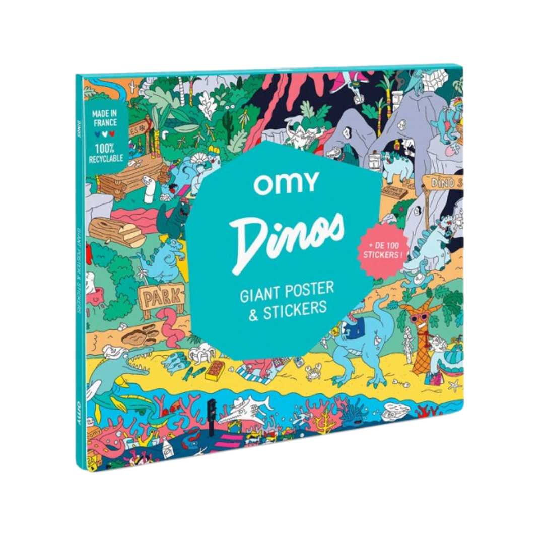 OMY Giant Poster & Sticker | Dinos