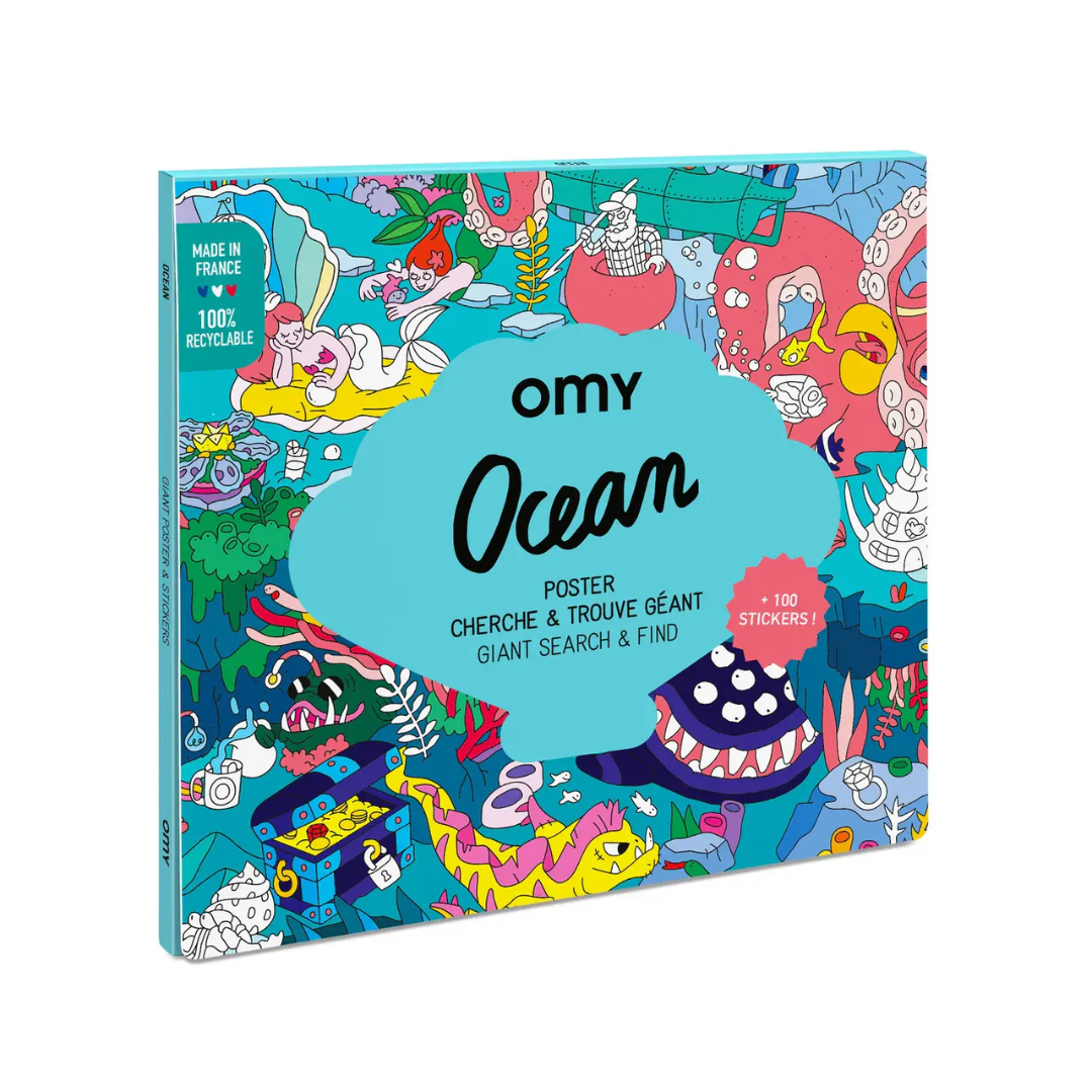 OMY Giant Poster & Sticker | Ocean