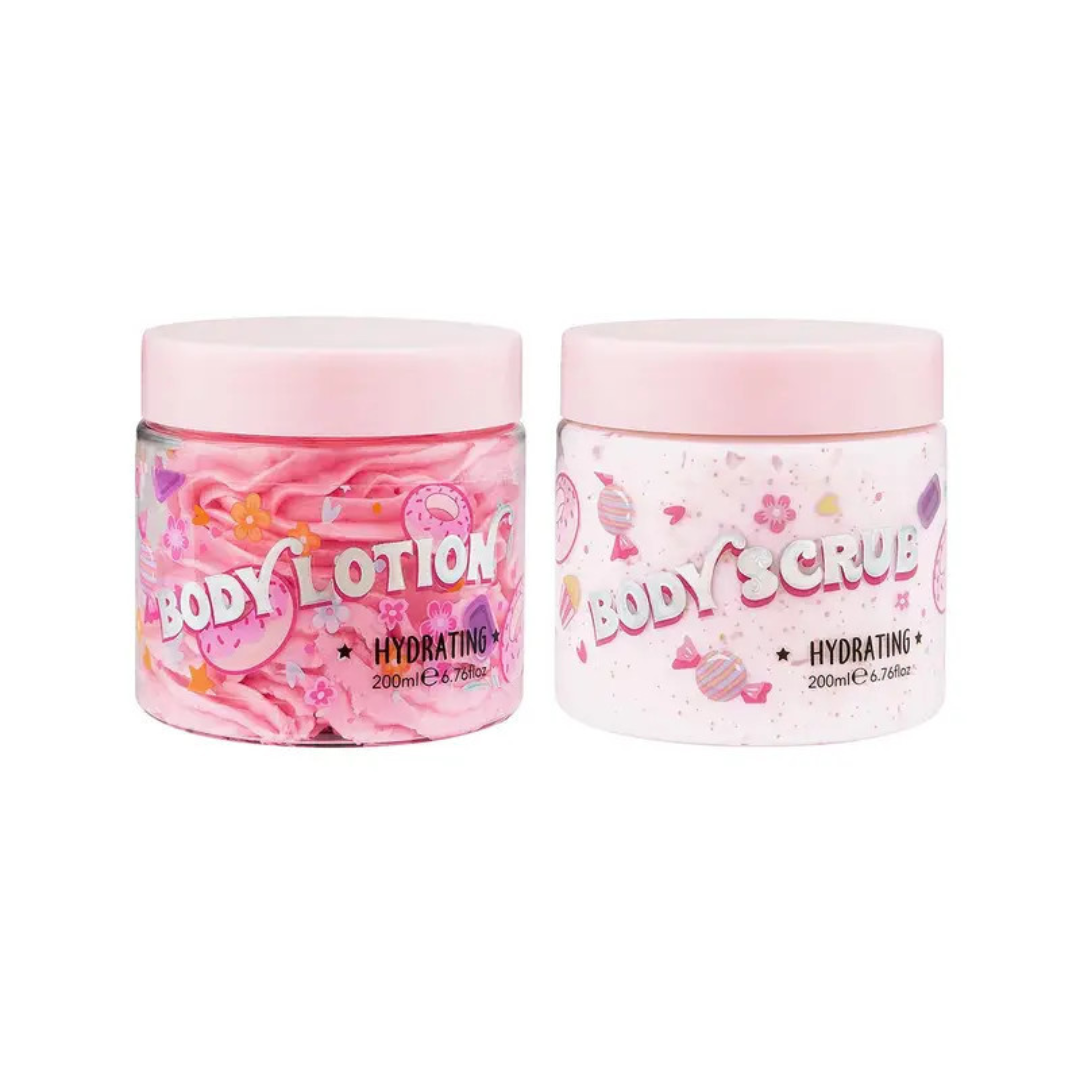 Sweatea Body Scrub And Body Lotion Set