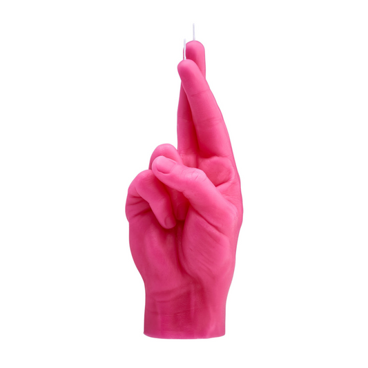 Candle Crossed Fingers | Pink