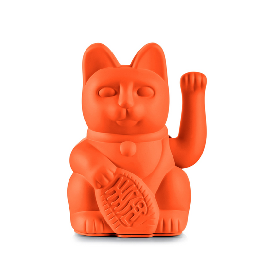 Lucky Cat Mini | Neon Orange