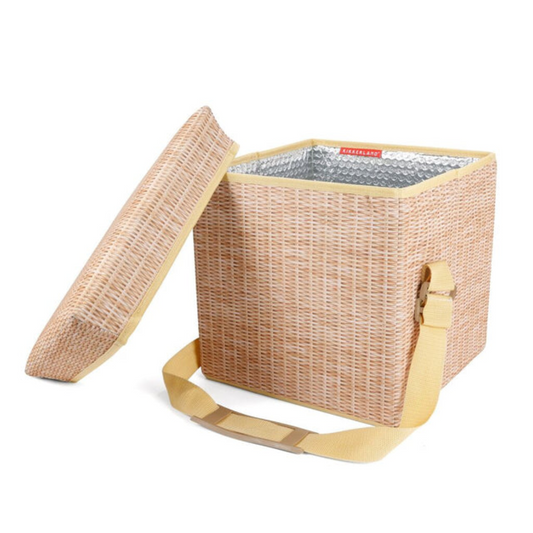 Wicker Picnic Basket - Cooler Seat