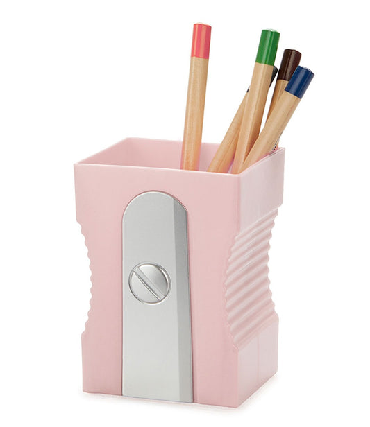 Pencil Sharpener Pen Holder Pink