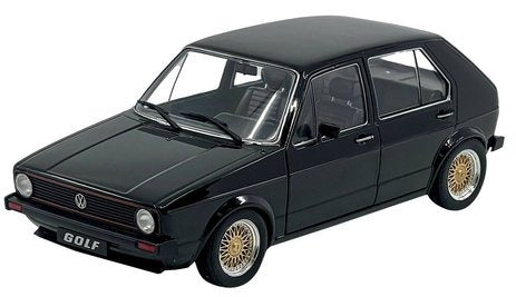 Solido Car 1:18 Volkswagen Golf Black Custom 1983