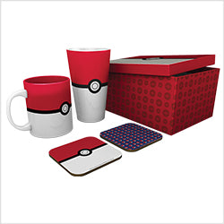 Pokeball Glass XXL Mug 2 Coasters