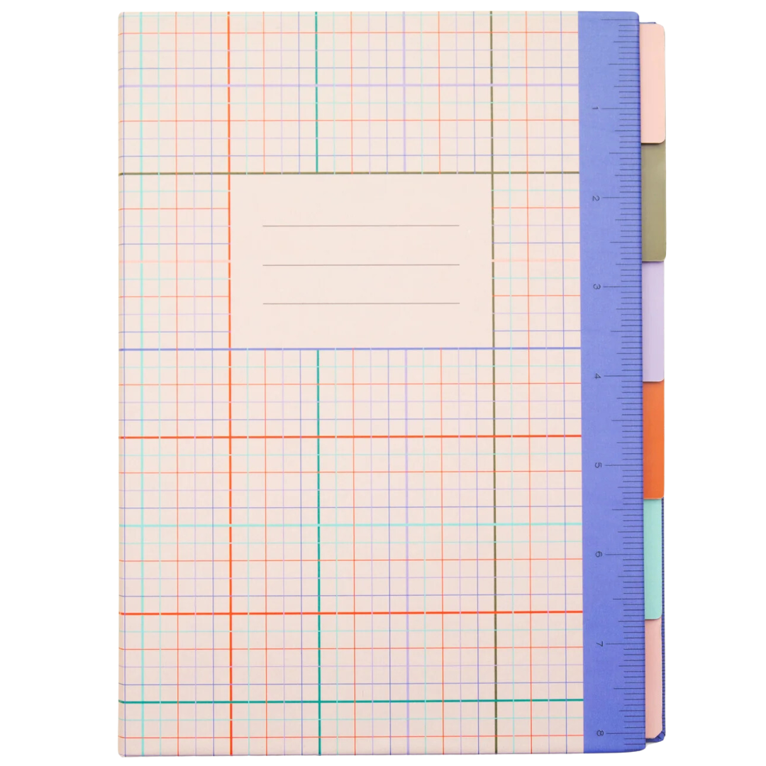 Kikkerland Divider Notebook With Ruler