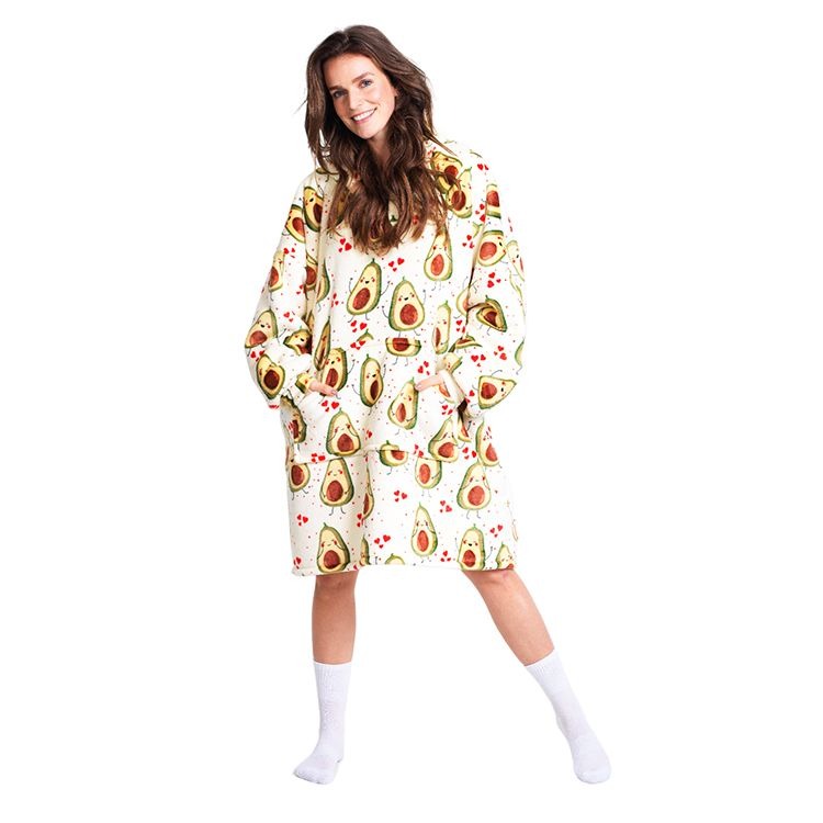 Cozy XL Avocado Fleece Cuddle Hoodie