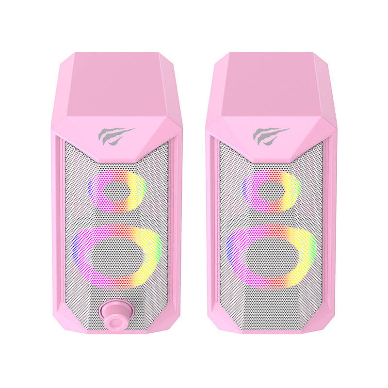 RGB Stereo Electronic Speaker - Pink