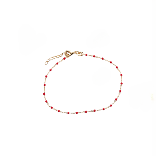 L' Eggstra - Plumetis Bracelet Red