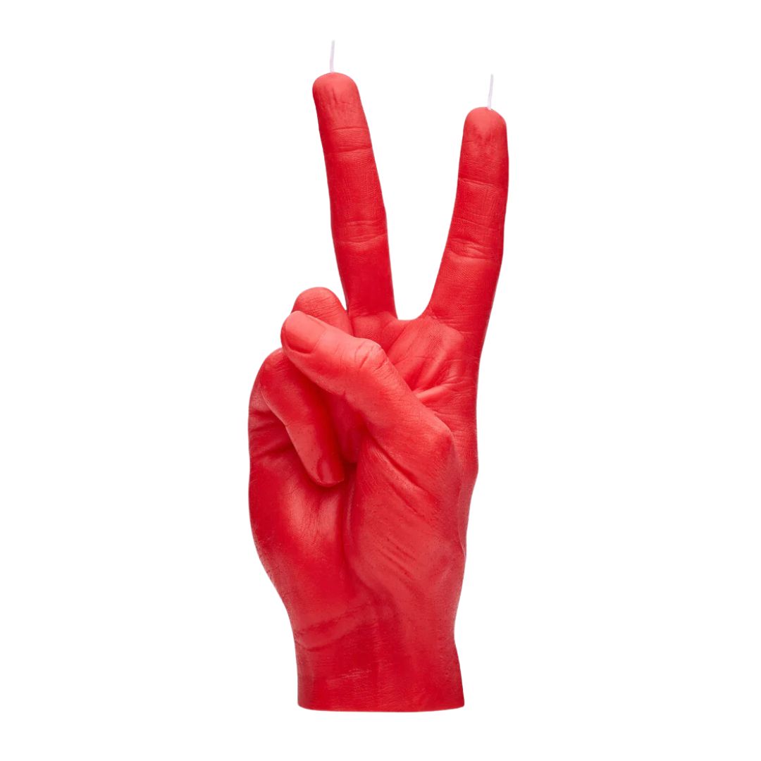 Candle Hand Peace | Red