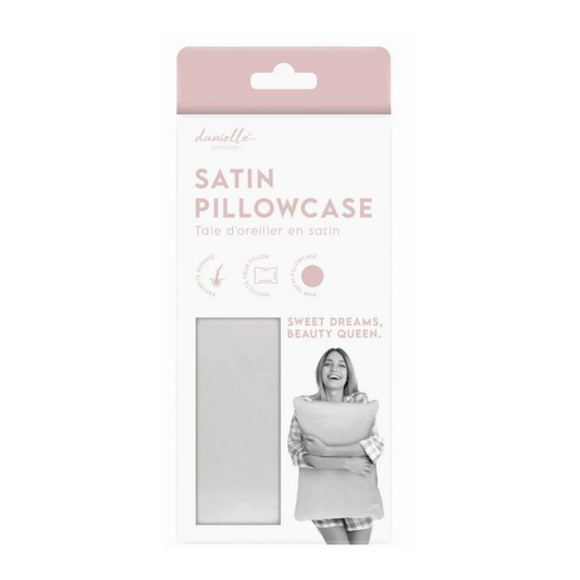 Simply Slouch Satin Pillow Case | White