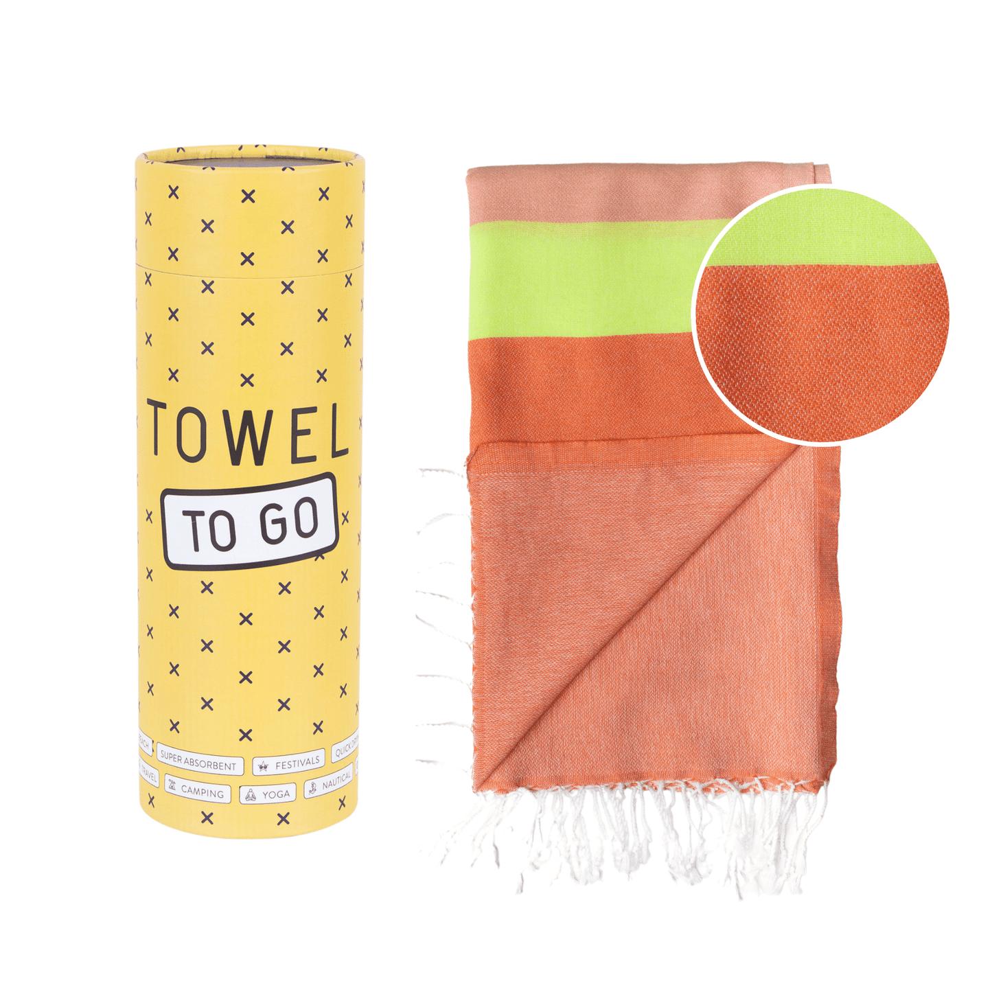 Towel to Go Beach Towel | Pink & Red