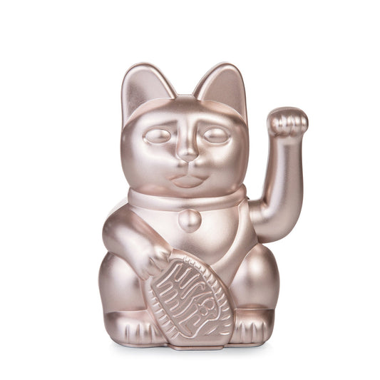 Lucky Cat Medium | Metallic Rose