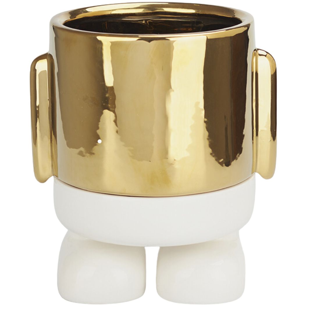 Flower Pot Mr. Standy | Gold