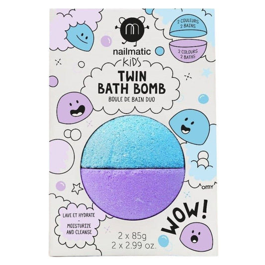 Nailmatic Twin Bath Bomb - Blue & Violet