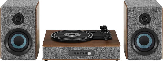 Crosley Aria Record Player With Speakers - Grey