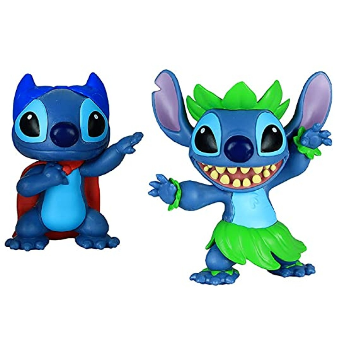 Stitch Hula & Stitch Hero Figurines