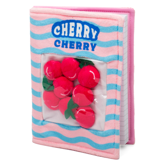 Woven Cherry Notebook | Pink